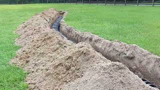 Septic Line Installation Backfill with a Takeuchi TB250-2