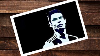 Cristiano Ronaldo Stencil Art • #CR7 #Football #StencilArt #CristianoRonaldo #ForYou