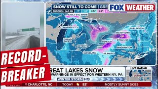 Lake Effect Snow Breaks Records In Syracuse, New York, As More Is Set To Slam The Great Lakes