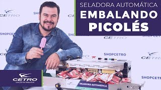 Embalando picolés - Seladora Automática Contínua SA1000W