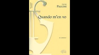 Quando me'n vo - Puccini's opera La bohème - Harmonica played by Gerrit van Hagen