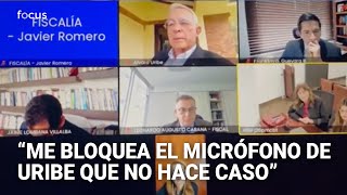 Jueza manda a bloquear el micrófono de Álvaro Uribe en audiencia por interrumpirla