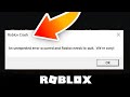 Fix Roblox Crash 