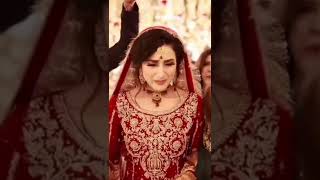 beautiful Pakistani bride rukhsati | Muslim Bride cute whatsapp status #short #nikahbride #emotional