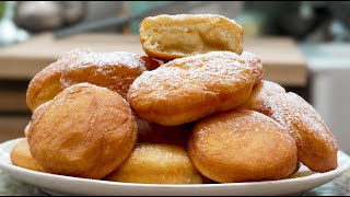 Beignets aux pommes, extras moelleux