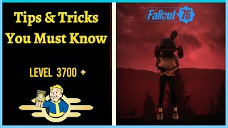 Important Tips I Learned In My 3700 Plus Levels Playing  Fallout 76