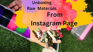 Unboxing Raw Materials from Instagram Page|Thread Storage Box|Kundans |@craftspalace