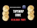 TapSwap Code 01.10.2024 Part1