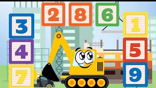 Eddy the Excavator Learns 1-9: Building and Counting Adventure!