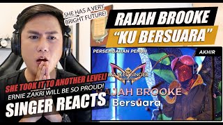 SINGER REACTS to RAJAH BROOKE - KU BERSUARA - FINAL The Masked Singer Malaysia 2020