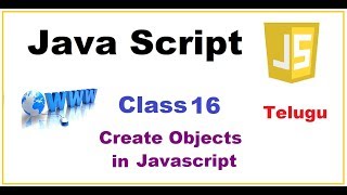 How to Create Objects in JavaScript Telugu | JavaScript Objects | VLR Training Class 16