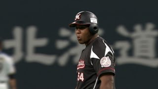 【プロ野球パ】主砲・デスパイネが中村のカーブをとらえ、先制点!! 2015/08/02 F-M