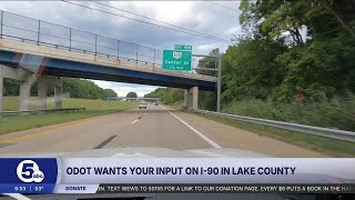 ODOT wants your opinion on a I-90 project in Lake County