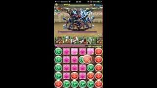 パズドラ　第12回チャレンジダンジョン!　Lv8　回復なし　覚醒バステトpt