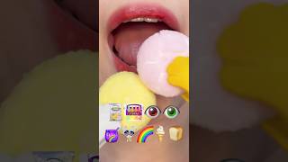 ASMR SWEET EMOJI FOOD 이모지 먹방 (sped up)