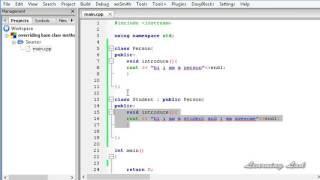 76 C++ Overriding Base Class Methods in Derived Class