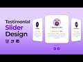 Responsive Testimonial Slider HTML CSS JavaScript