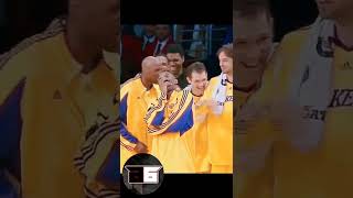 The Lakers bench Reaction after Shannon Brown Block on Mario West #shorts #NBA #Basketball