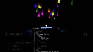 💥Gravity Balls Physics Simulation using HTML CSS JS | Realistic Canvas Animation! | DevZiaul #shorts