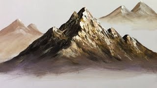 Paint Mountains With Acrylic Paints - lesson 1
