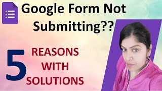 Google Form Not Submitting? #googleforms #googleformstutorial