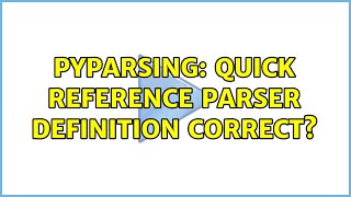 Pyparsing: Quick Reference parser definition correct?