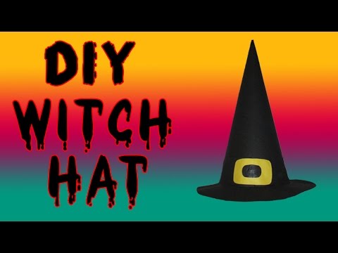 😈 Easy DIY Halloween Witch Hat Tutorial 😈 😈 Easy DIY Halloween Witch Hat Tutorial 😈