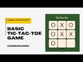 Basic Tic-Tac-Toe Game Using HTML, CSS & JavaScript