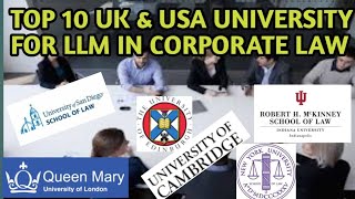 Highest Ranked Universities for LLM in Corporate Law: UK/USA Edition