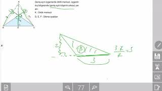 Üçgende Yükseklik ve kenar orta dikme #evdekal #yks #aytmatematik #tytmatematik