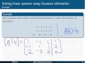 Matrices: 8 Gaussian elimination