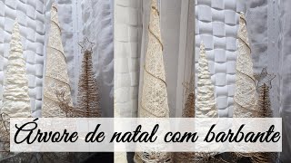 Como fazer árvore de natal com barbante