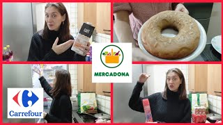 Compra Mercadona y Carrefour 🛒 Dale like Dale love 😁 Bizcocho en la freidora de aire