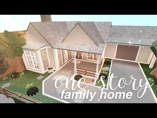 Bloxburg: One-story Family Home | House Build - Clipzui.com