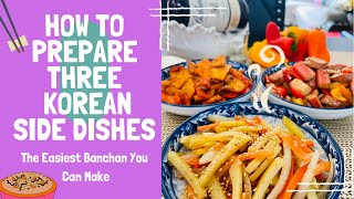 THREE SUPER EASY KOREAN SIDE DISHES (Korean food recipes)