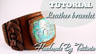 🌟Polymer clay tutorial: Leather Bracelet🌟Мастер-класс:Кожаный Браслет из полимерной глины🌟DIY🌟