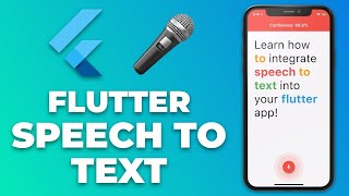 Flutter Speech to Text App Tutorial Voice Recognition