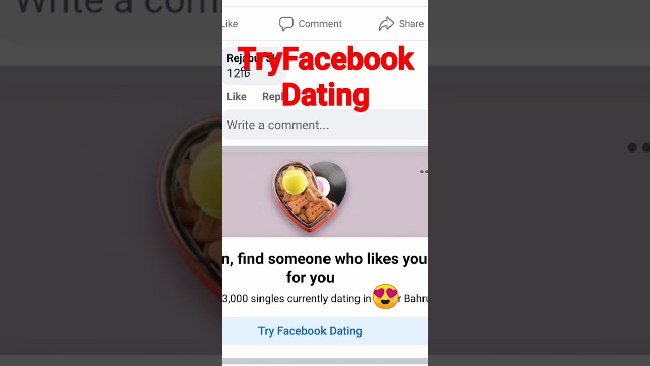 How to view the Facebook Dating/Dating app on Facebook.#short