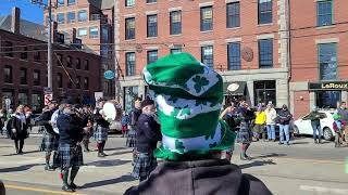 20230312 Dunlap Highland Band at the Portland, ME St. Patrick's Day Parade