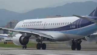 華信航空 Mandarin Airlines ERJ-190AR(B-16828) AE-367 松山(TSA)→馬公(MZG) takeoff