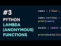 #3: Python lambda (anonymous) Functions | Python Best Practices