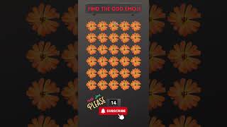 Find the Odd Emoji | 203 #shorts #viral #focus #memory #games #1k #challenge #flowers