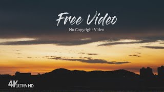 [4k타임랩스]  붉은 노을 | 무료영상소스 | 저작권 없는 영상 | Free Stock Video | No Copyright Video