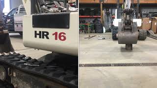 Terex HR16 Mini Excavator track replacement