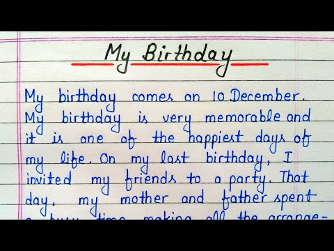 How do you write a birthday party paragraph?