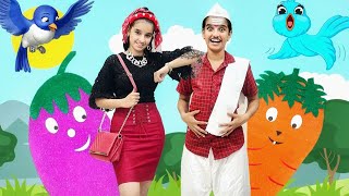 Aloo Bola Mujhko Khalo - Vegetable Family Song - Hindi Poem 4 Kidz