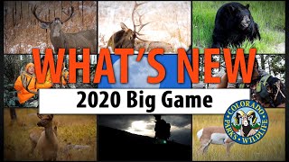 What's New: 2020 Colorado Big-Game Hunting