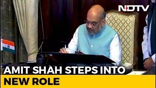 BJP President Amit Shah Takes Charge As Home Minister