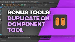 Maya's Duplicate Object on Components Bonus Tool
