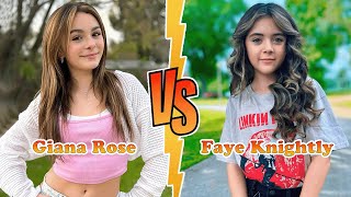 Giana Rose VS Faye Knightly Transformation 👑 New Stars From Baby To 2024